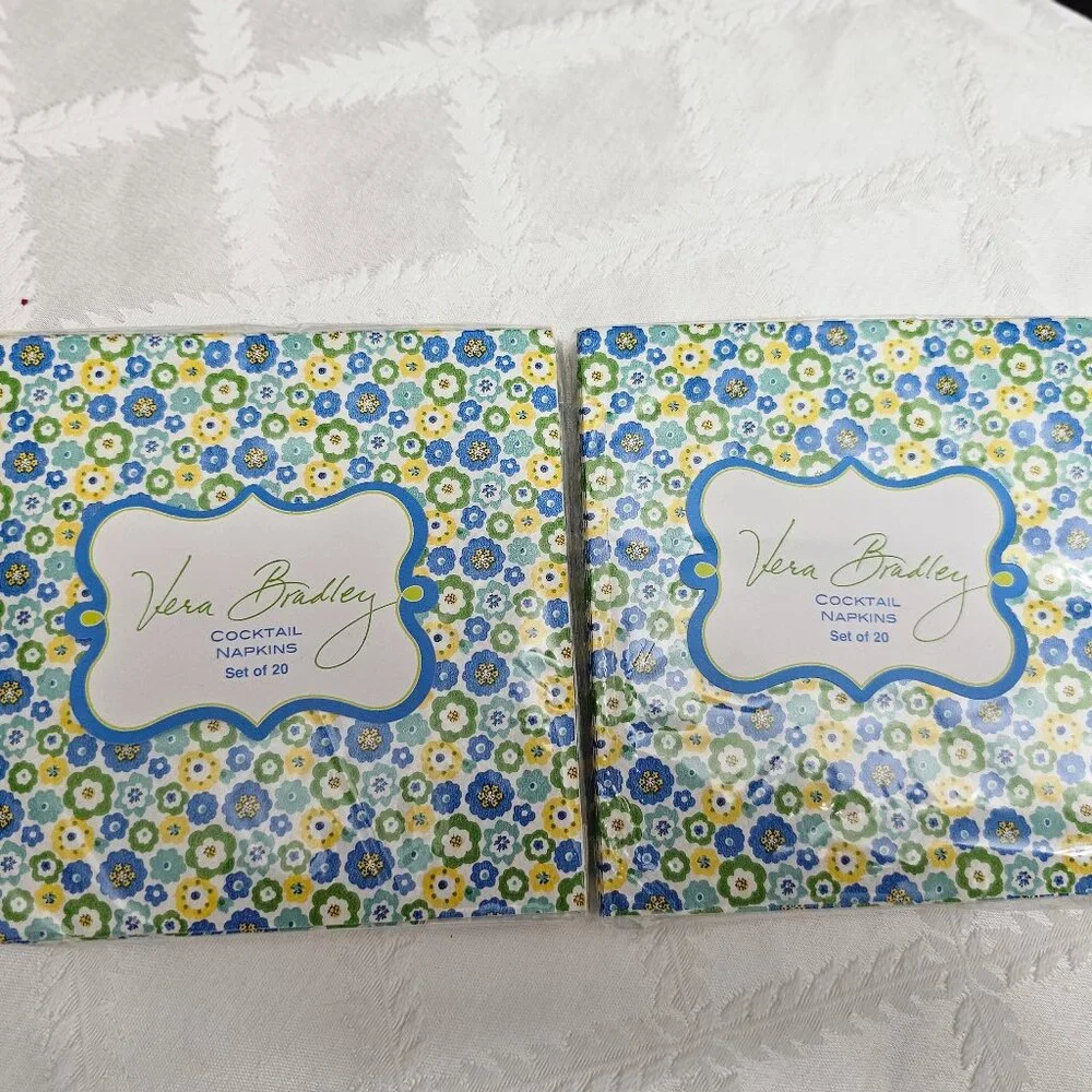 Vera Bradley Cocktail Napkins! New!